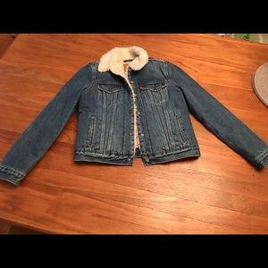 Sherpa denim jacket